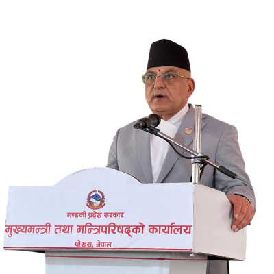 गण्डकीका मुख्यमन्त्री पाण्डेद्वारा कांग्रेस उपसभापतिमा उम्मेदवारी घोषणा
